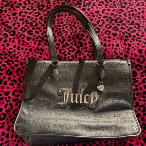 Juicy Couture Black Embossed Tote